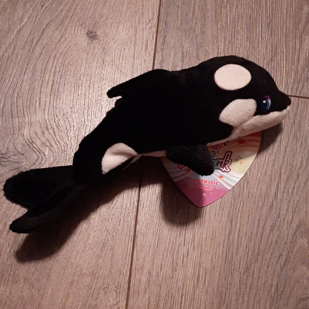 1998 Lisa frank max splash killer whale beanie baby - Picture 4 of 6